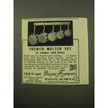 1959 Bazar Francais French Melter Set Advertise...
