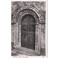 EC143 BAKEWELL CHURCH - WEST DOOR , RP POSTCARD