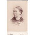 VICT. CDV PHOTO -S.M. CROMPTON. LADY, BROOCH BY...