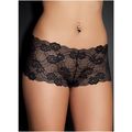 Blackheart sexy Sheer black floral Lace Cheeky ...