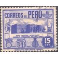 Peru 1938 - SG696 - 15c blue - Archaeological M...