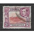 KENYA UGANDA & TANGANYIKA 1944 2s LAKE BROWN AN...