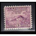 727 3c Washington's Hdqs Fine MHT O2538