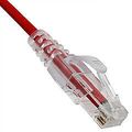 Pack of 2] Slim Cat6a Red Copper Ethernet Cable...