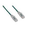 Pack of 2] Slim Cat6a Green Copper Ethernet Cab...
