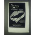 1947 Forstner Komfit Watch Band Ad - The Finest...