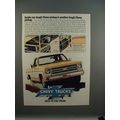 1979 Chevrolet Chevy Fleetside Pickup Truck Ad - Inside
