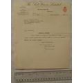 1931 letter & receipt The Salt Union, Winsford ...