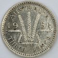 AUSTRALIA 1951 PL Threepence 50% Silver (A - D)