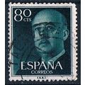 Spain 1955 SG1215 sp9 General Franco 80c Used S...