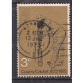 GB 1973 QE2 3p County Cricket used SG 928 ( C14...