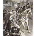 UHLANS ENTERING A FRENCH TOWN 1870 Polish light...