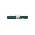 Rhinestone Pave Butterfly Ruched Elastic Back Belt