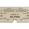 U.T.A. Edmondson Ticket - Larne to Glynn