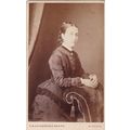 VICT. CDV PHOTO- SMART LADY LEANING ON CHAIR BY...