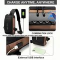 USB Charging Sport Sling Anti-Theft Shoulder Ba...