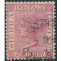 Sierra Leone 1885 1d rose-carmine SG28a used