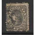 VICTORIA 1863 6d GREY BLACK SG 107b FINE USED