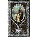 St. Dominic Medal Necklace with Embossed Holy P...