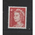 Australia.SG385 4c Queen Elizabeth II (Red).Mou...