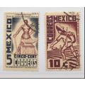 Mexico Stamps Scott #737 To 738, Used