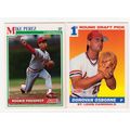 Two 1991 Score Cardinals rookie cards, Donovan ...