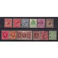 GB 1912 - 1935 KGV Selection of 12 used stamps ...