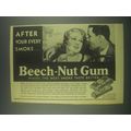 1931 Beech-Nut Gum Ad - After Your Every Smoke