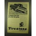 1968 Firestone Transport Truck Tire Ad - Tough