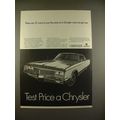 1968 Chrysler Newport Car Ad - 25 Ways to Pay the Price