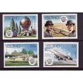 LESOTHO 1983 MANNED FLIGHT SG 545 / 548 SET 4 V...