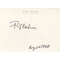 Fritz Behn German Sculptor Artist 1960s Hand Si...