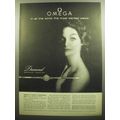 1958 Omega Diamond Bracelet Watch Ad - Omega in all the world, the most wanted