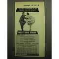 1958 West Side Story Play Ad - The finest achievement of the musical stage