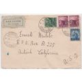 AIR MAIL etiquette on cover- Italy, 1946 - old ...