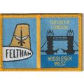 Scout Double Badge UK Grt London Middlesex West...