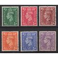 SG 485/90: Definitive Stamps: King George VI, p...