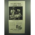 1944 Heinz Baby Food Ad - Weight is a Personal ...