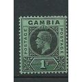 Gambia stamps sg97 hm sg 97 mult crown ca