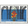 AUSTRALIA, CHRISTMAS, Christmas Bell, blue 1967...