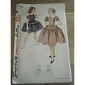 Vintage 1950's Simplicity 3786 Girl's Dress Pat...