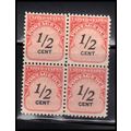 J88 1/2c Postage Due Fine MNH Blk/4 O7041