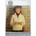 Vintage: Sirdar 4264 zip jacket with collar, DK
