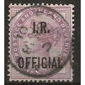 1882 O3 1d Lilac Inland Revenue Official Fine U...