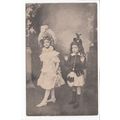 Two Children Finely Dressed Postcard G89