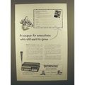 1954 Dictaphone Time-Master Dictating Machine Ad!