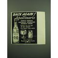 1949 Apollinaris Mineral Water Ad - Back Again!