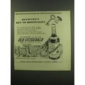 1949 Old Fitzgerald Bourbon Ad - Kentucky's Key...