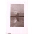Sailing Boats In Evening Sunset Antique Real Ph...