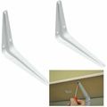 2pc 12.5 x 15cm Metal Shelf Bracket DIY Wall St...